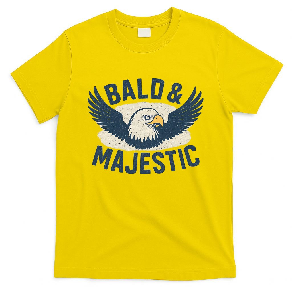 Bald & Majestic - Perfect Gift for Dads T-Shirt
