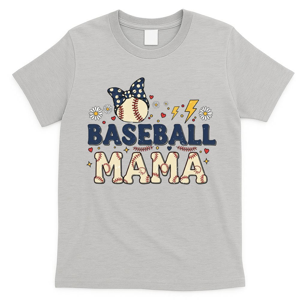 Baseball Mama Retro T-Shirt