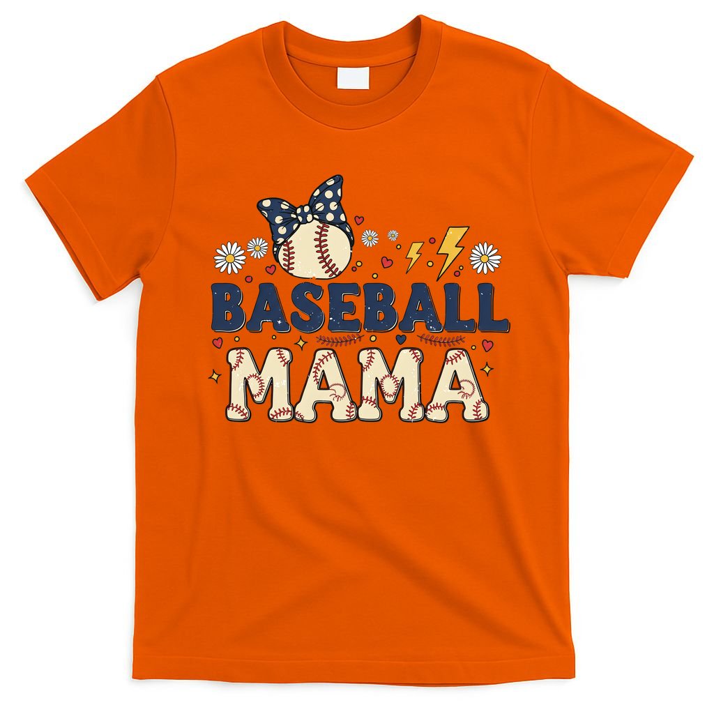 Baseball Mama Retro T-Shirt