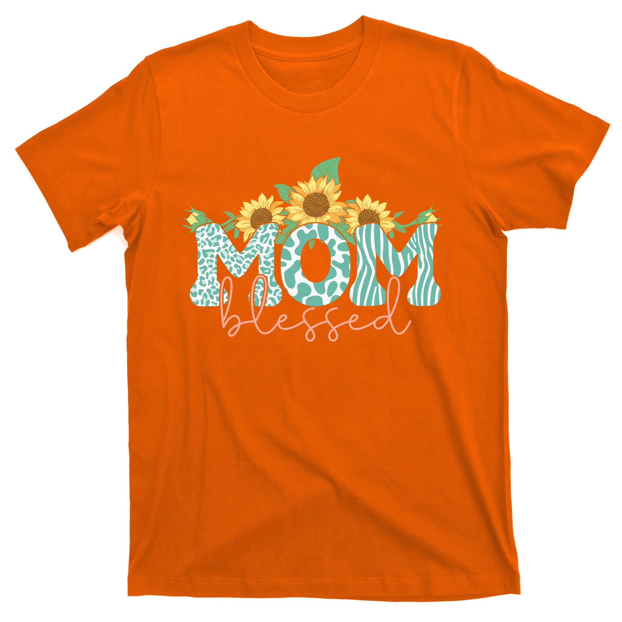 Blessed Mom Sunflower Cute T-Shirt