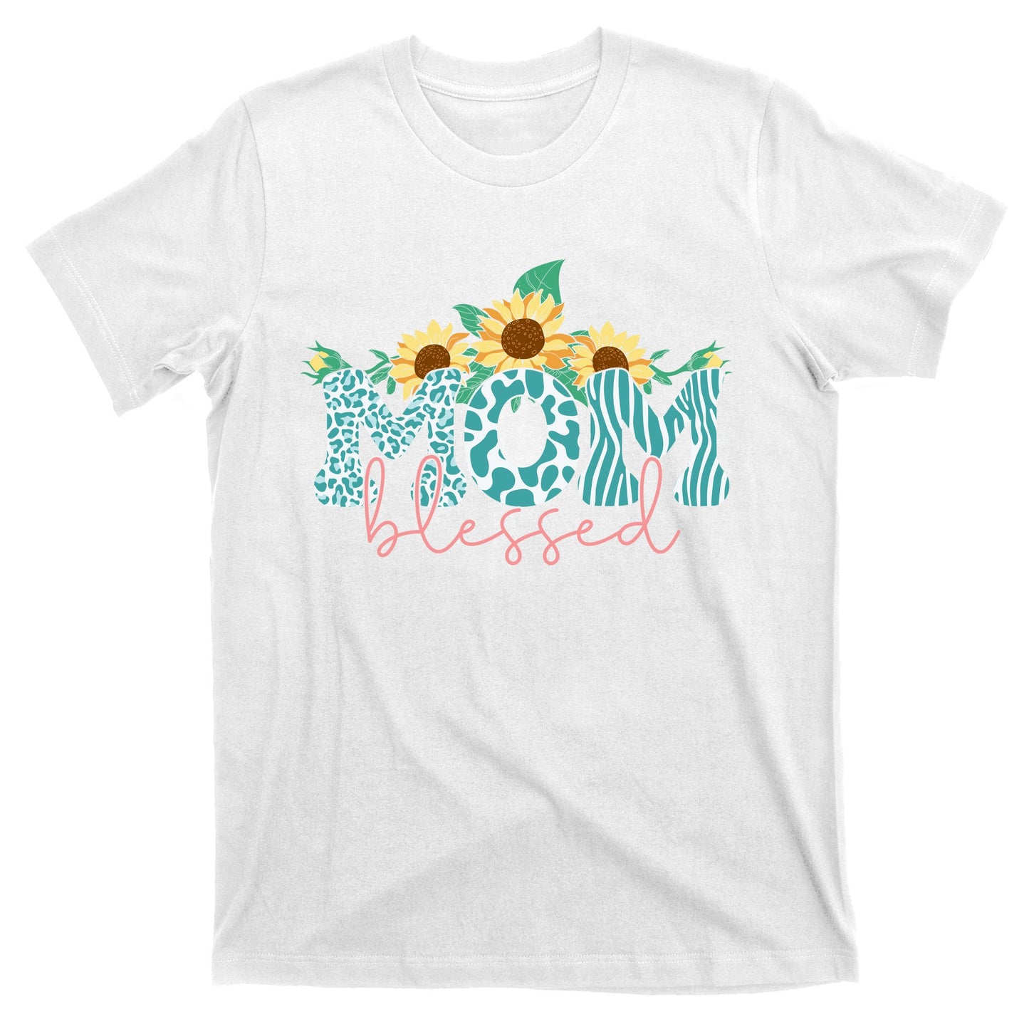 Blessed Mom Sunflower Cute T-Shirt