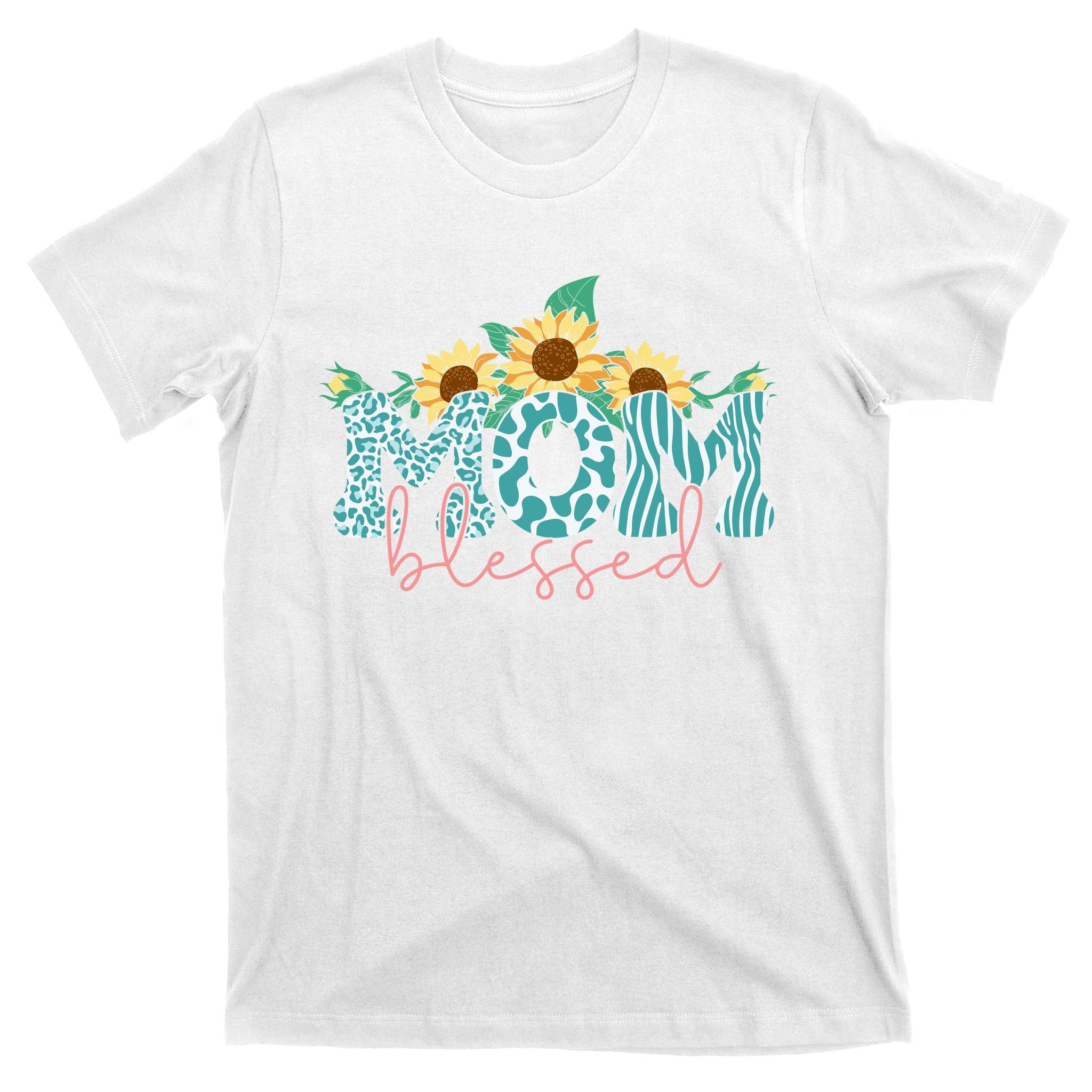 Blessed Mom Sunflower Cute T-Shirt