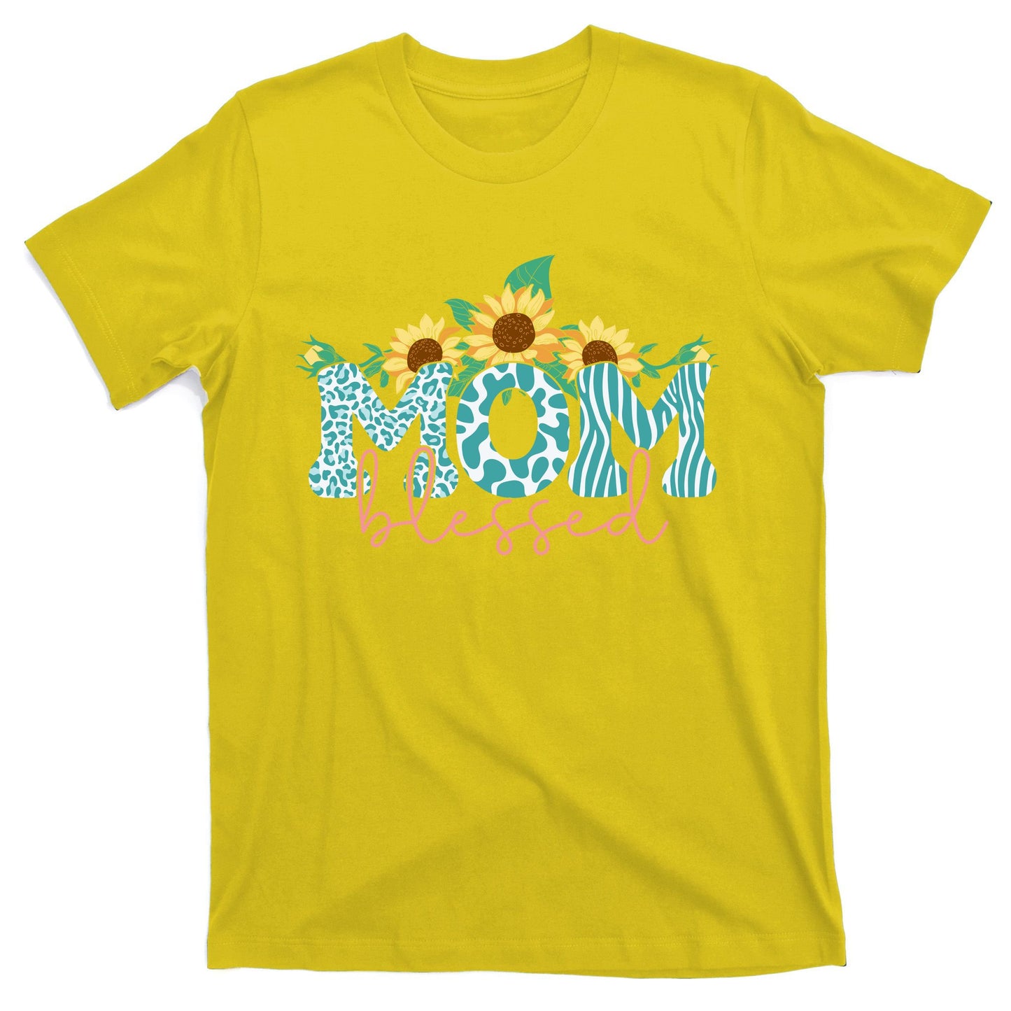 Blessed Mom Sunflower Cute T-Shirt
