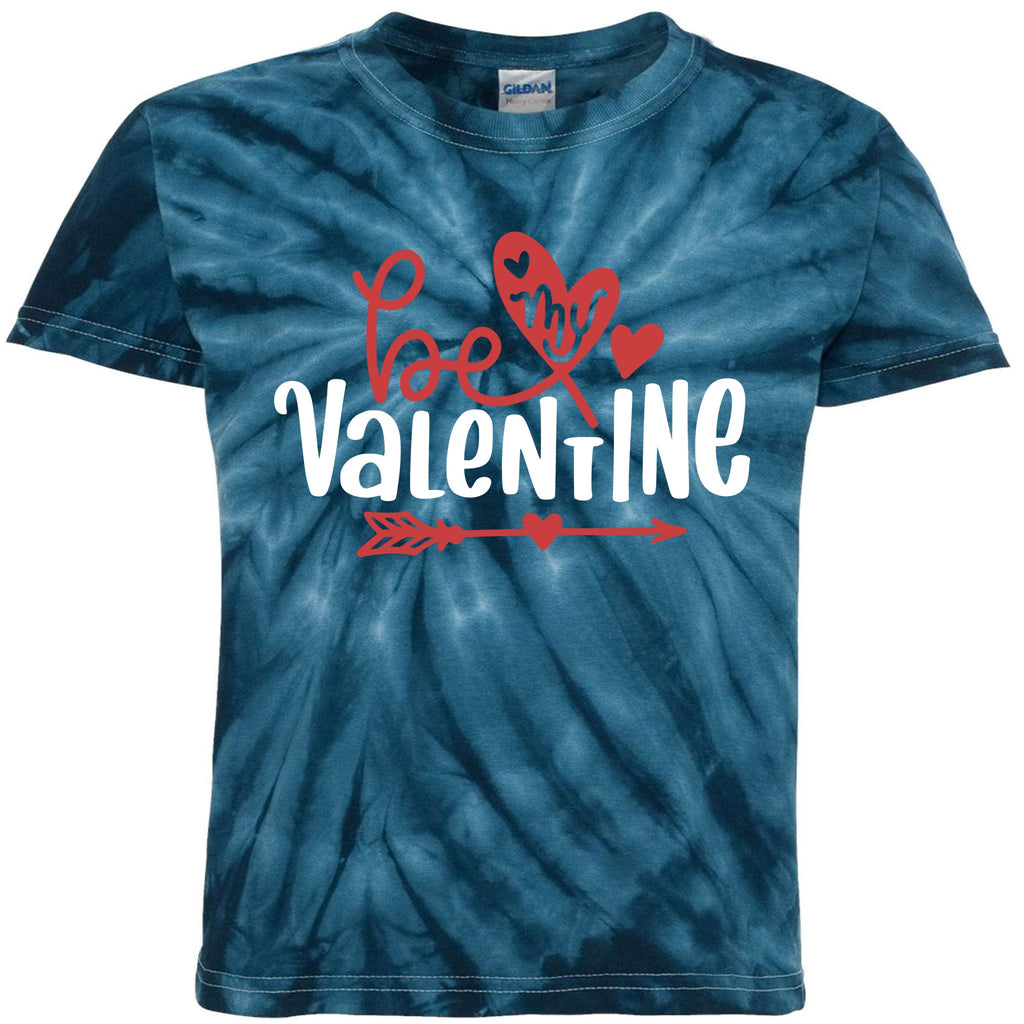 Be My Valentine Cute Gift Kids Tie-Dye T-Shirt