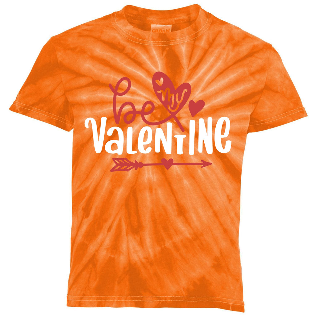 Be My Valentine Cute Gift Kids Tie-Dye T-Shirt