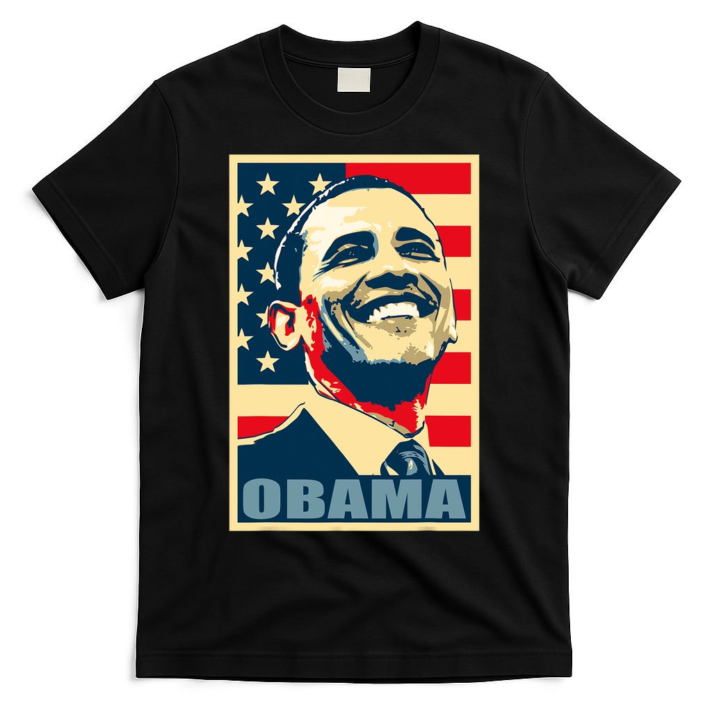 Barack Obama President 44 American Flag Happy Democrat T-Shirt