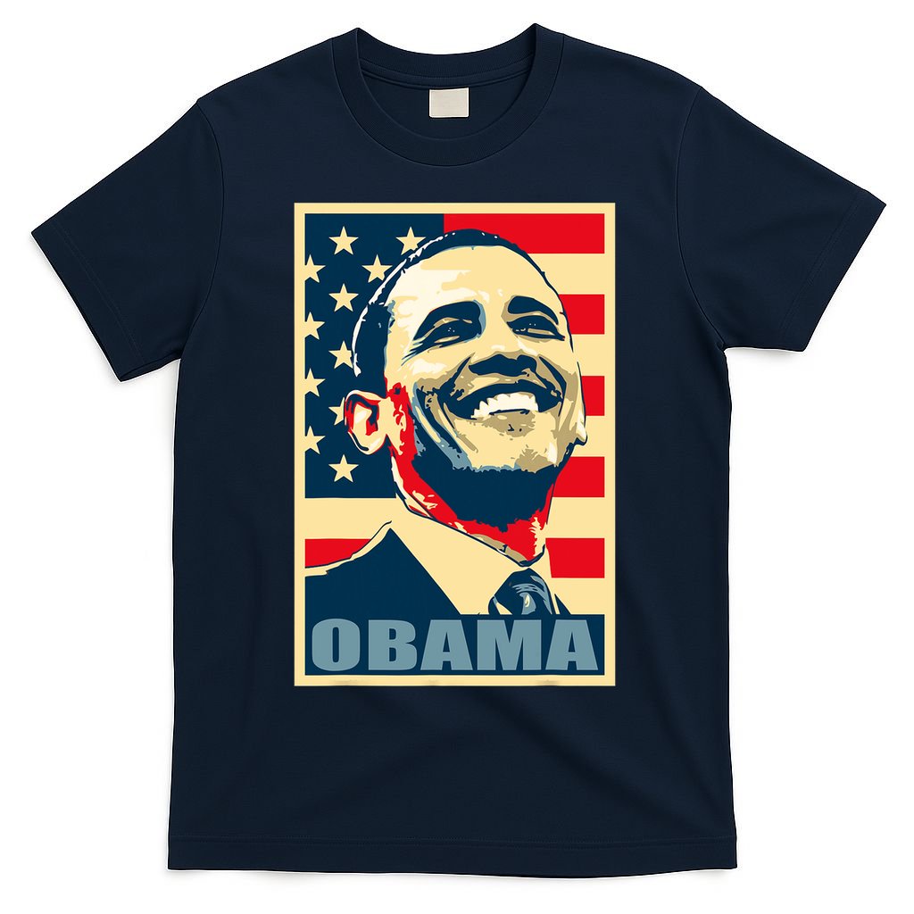 Barack Obama President 44 American Flag Happy Democrat T-Shirt