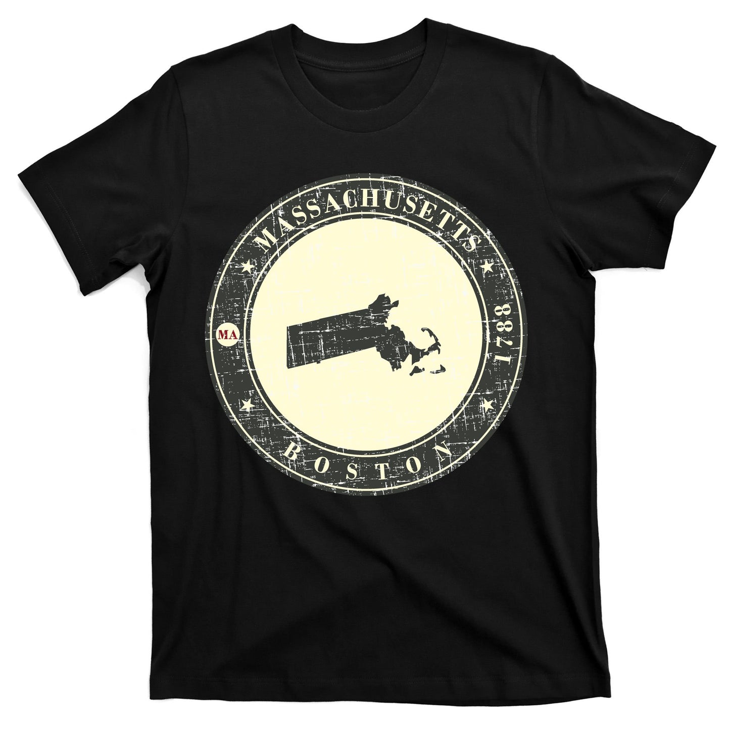 Boston Massachusetts Retro T-Shirt