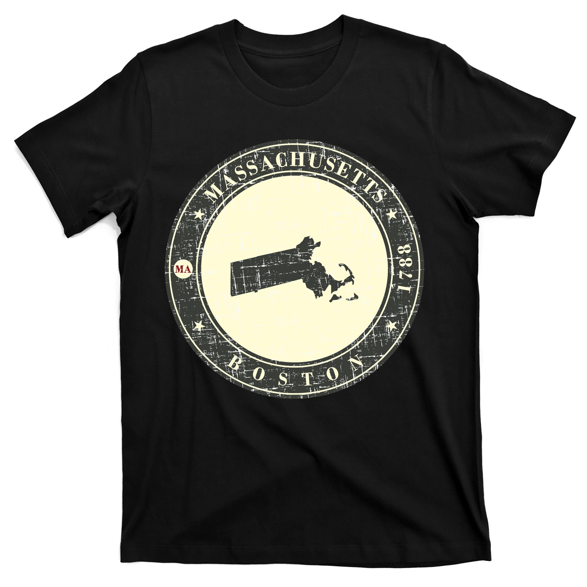 Boston Massachusetts Retro T-Shirt