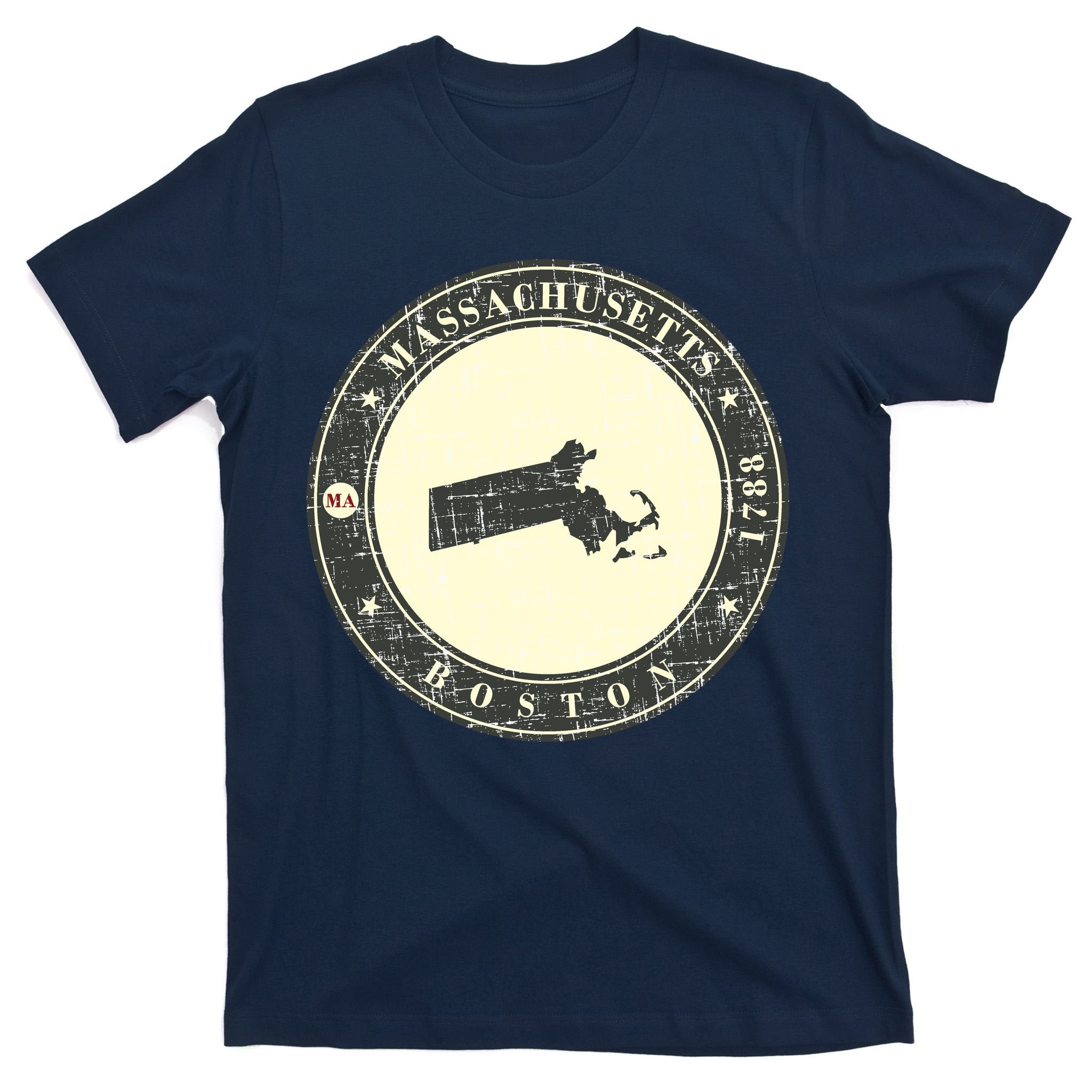 Boston Massachusetts Retro T-Shirt