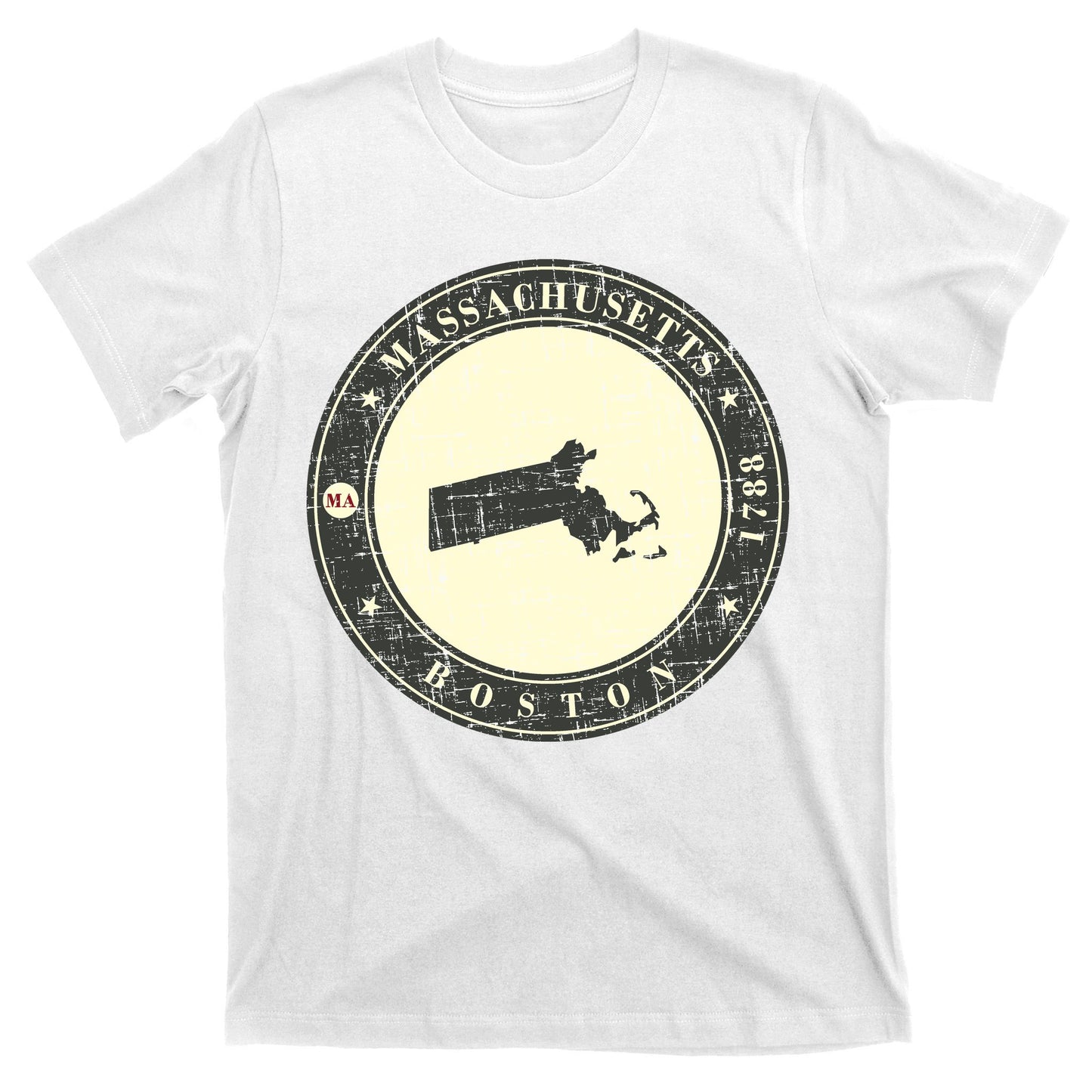 Boston Massachusetts Retro T-Shirt