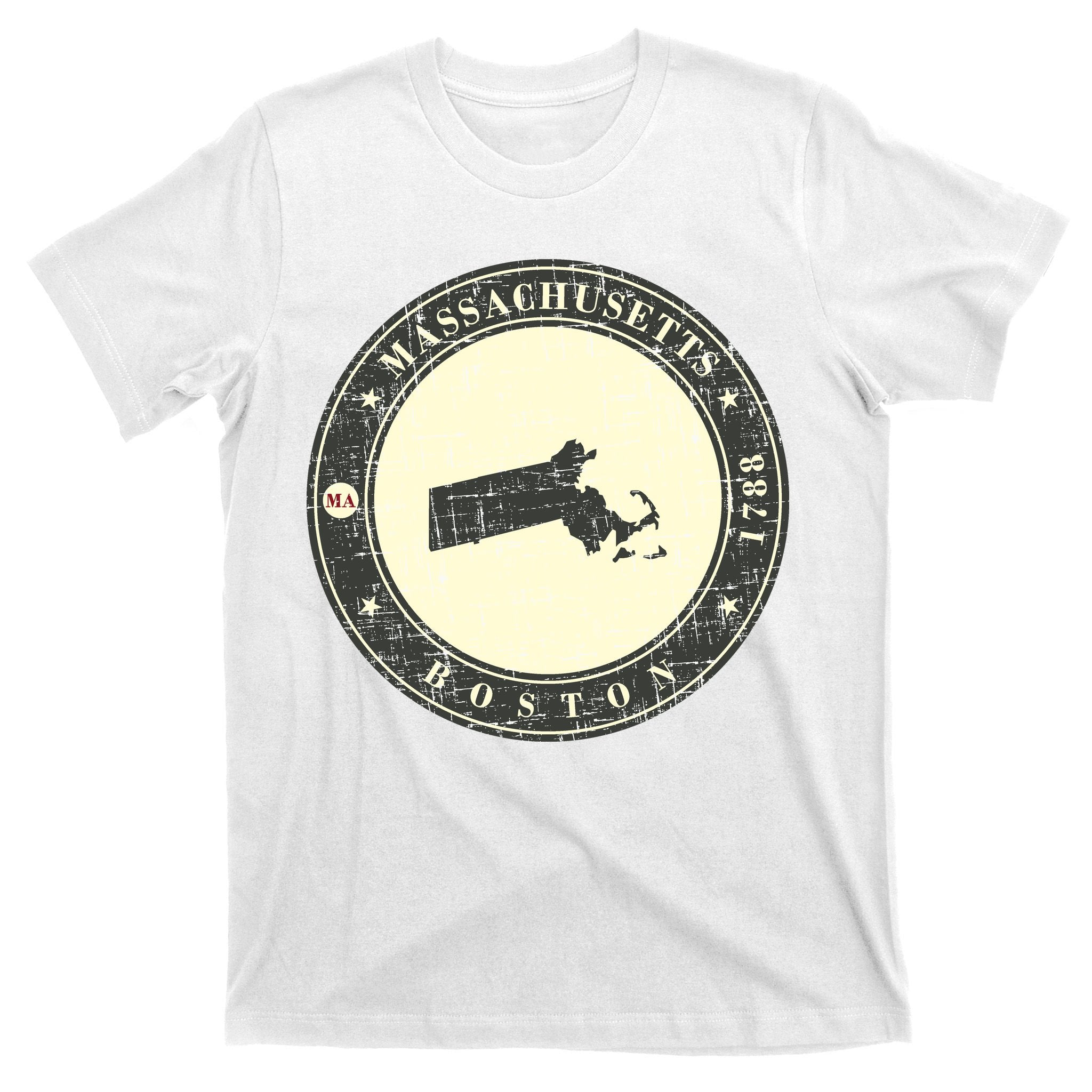 Boston Massachusetts Retro T-Shirt