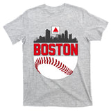 Boston Skyline Fenway Baseball Sports Logo T-Shirt