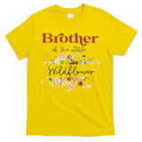 Brother Of The Little Wildflower Birthday Party Baby Shower T-Shirt