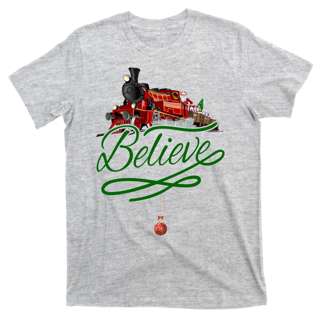 Believe Polar Express Christmas Holiday Train T-Shirt