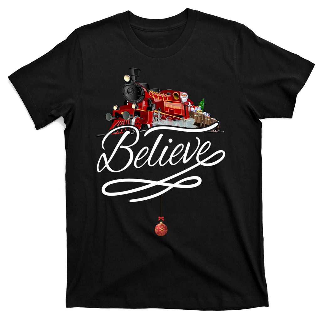 Believe Polar Express Christmas Holiday Train T-Shirt