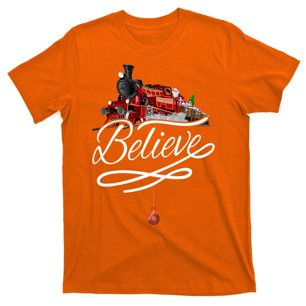 Believe Polar Express Christmas Holiday Train T-Shirt