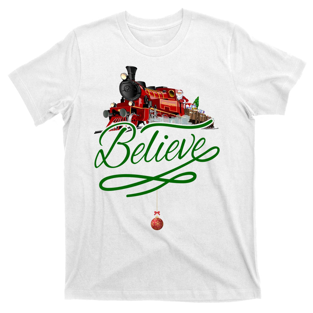 Believe Polar Express Christmas Holiday Train T-Shirt