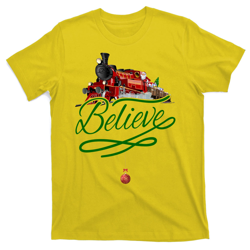 Believe Polar Express Christmas Holiday Train T-Shirt