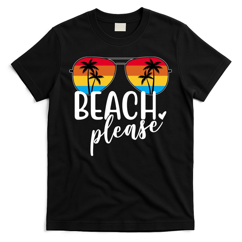 Beach Please Summer Sunset T-Shirt
