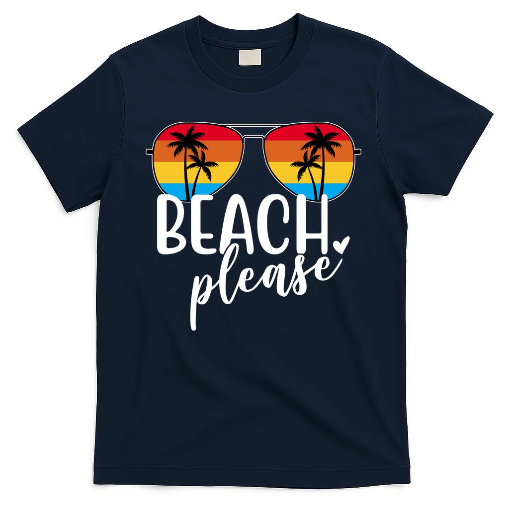 Beach Please Summer Sunset T-Shirt