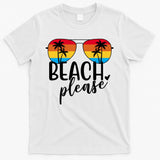 Beach Please Summer Sunset T-Shirt