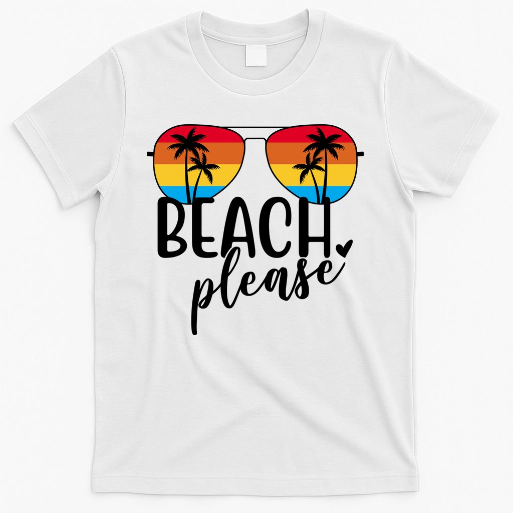 Beach Please Summer Sunset T-Shirt