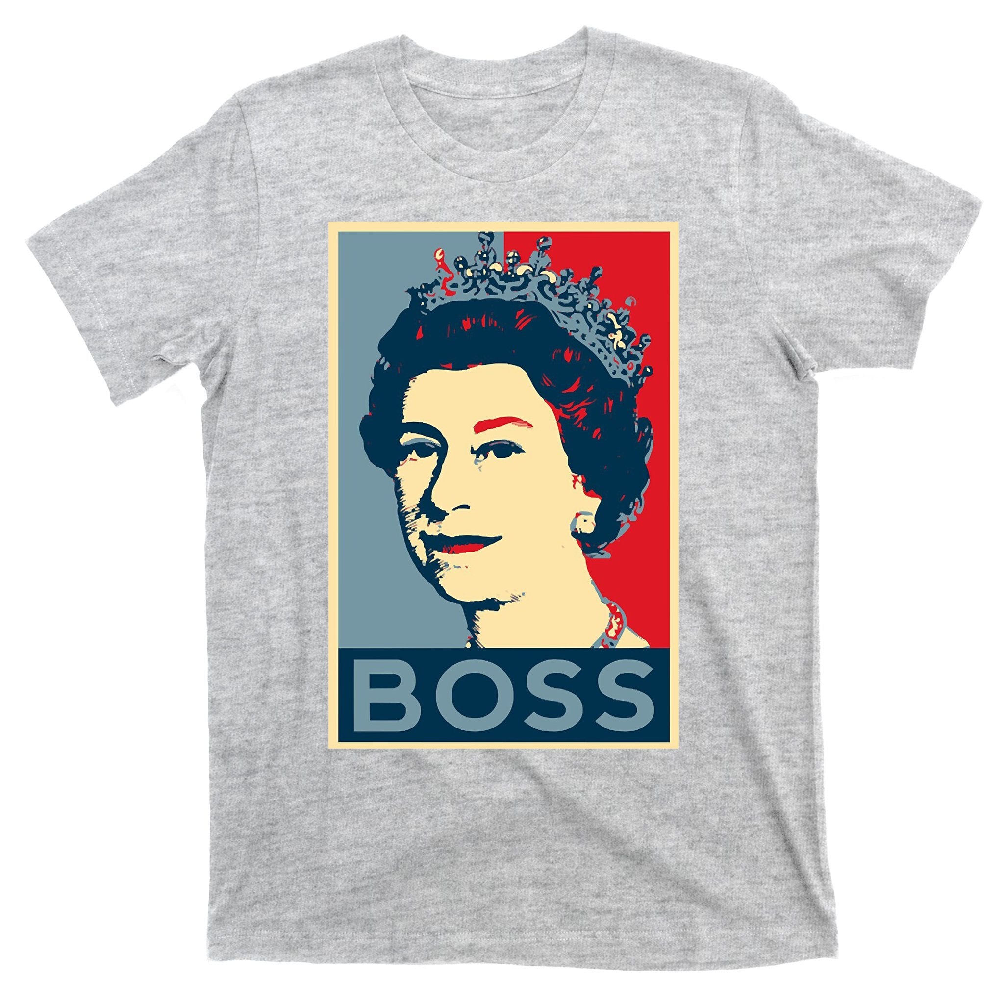 Boss Queen Elizabeth Retro Vintage T-Shirt