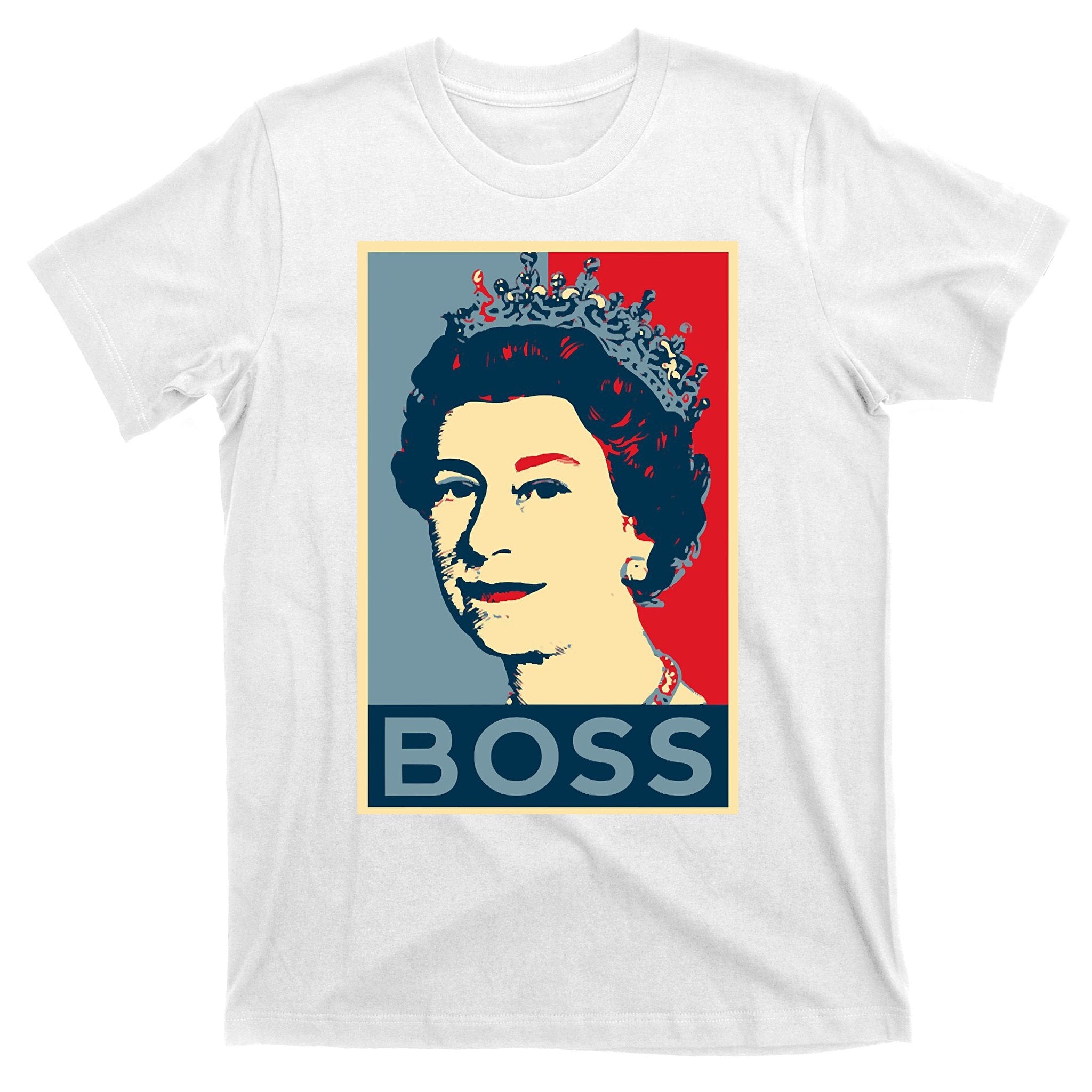 Boss Queen Elizabeth Retro Vintage T-Shirt