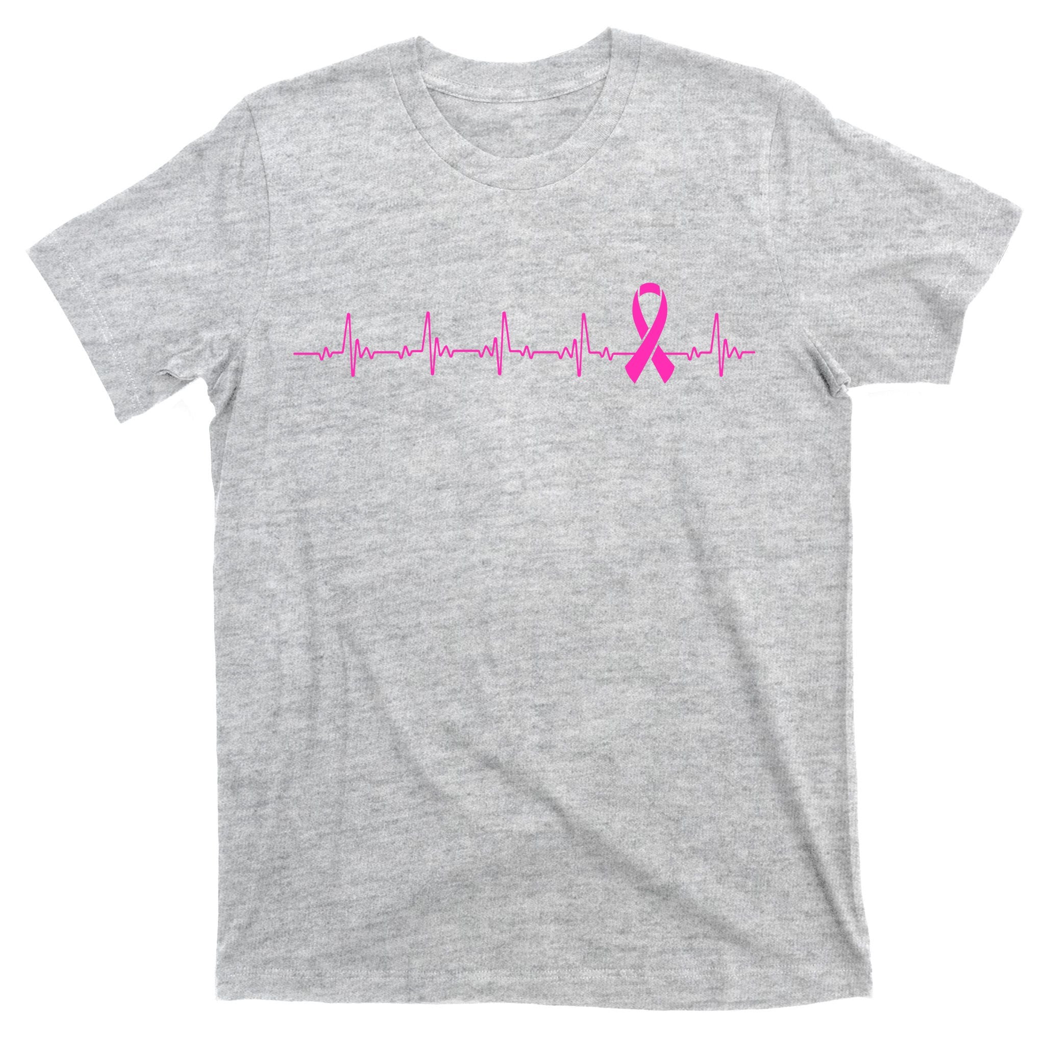 Breast Cancer Heartbeat Pulse T-Shirt