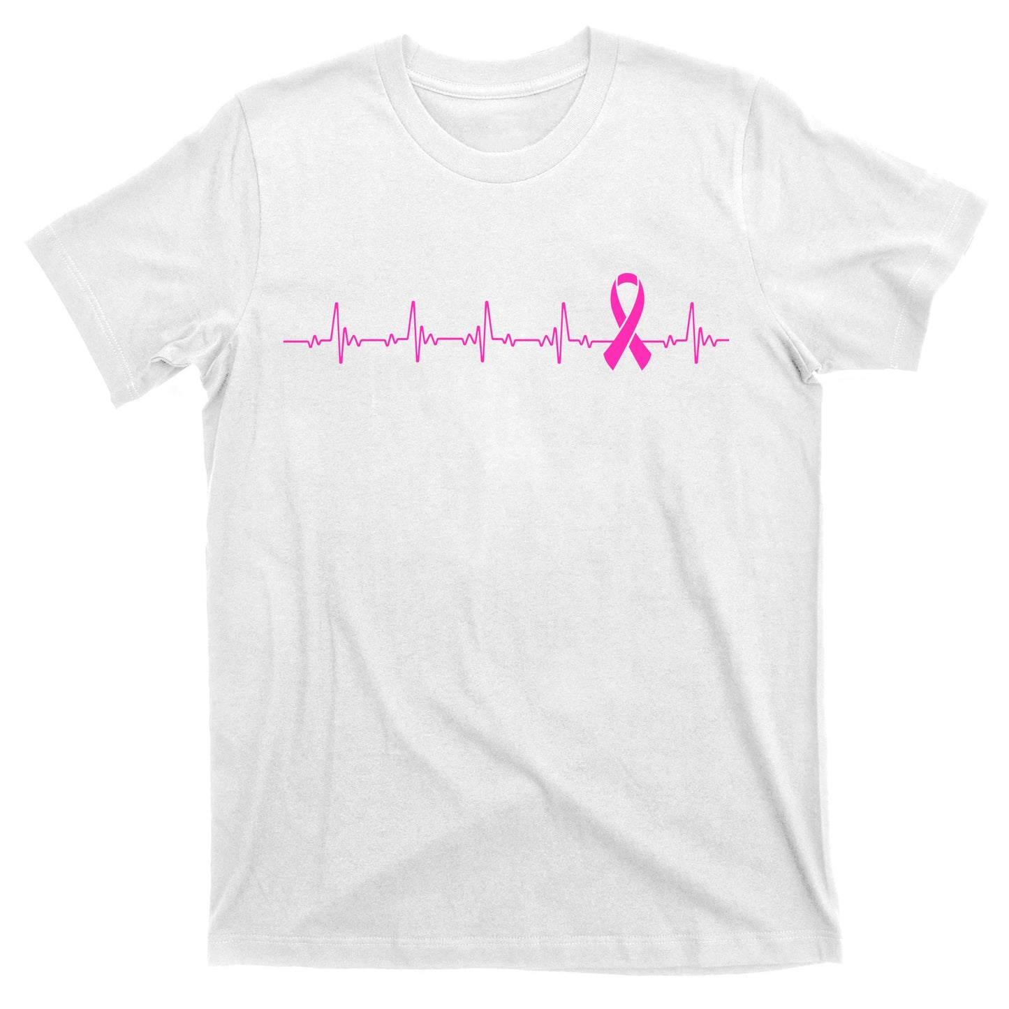 Breast Cancer Heartbeat Pulse T-Shirt