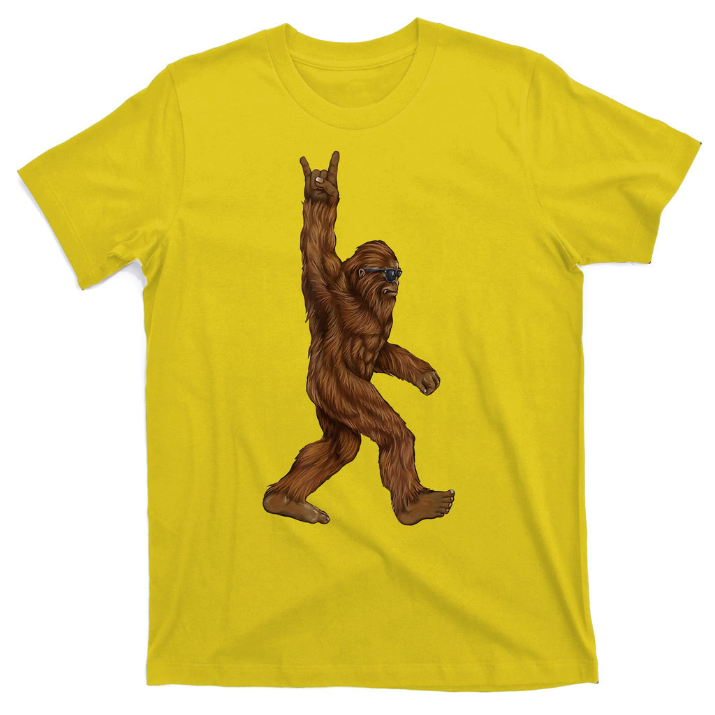 Bigfoot Rock On T-Shirt