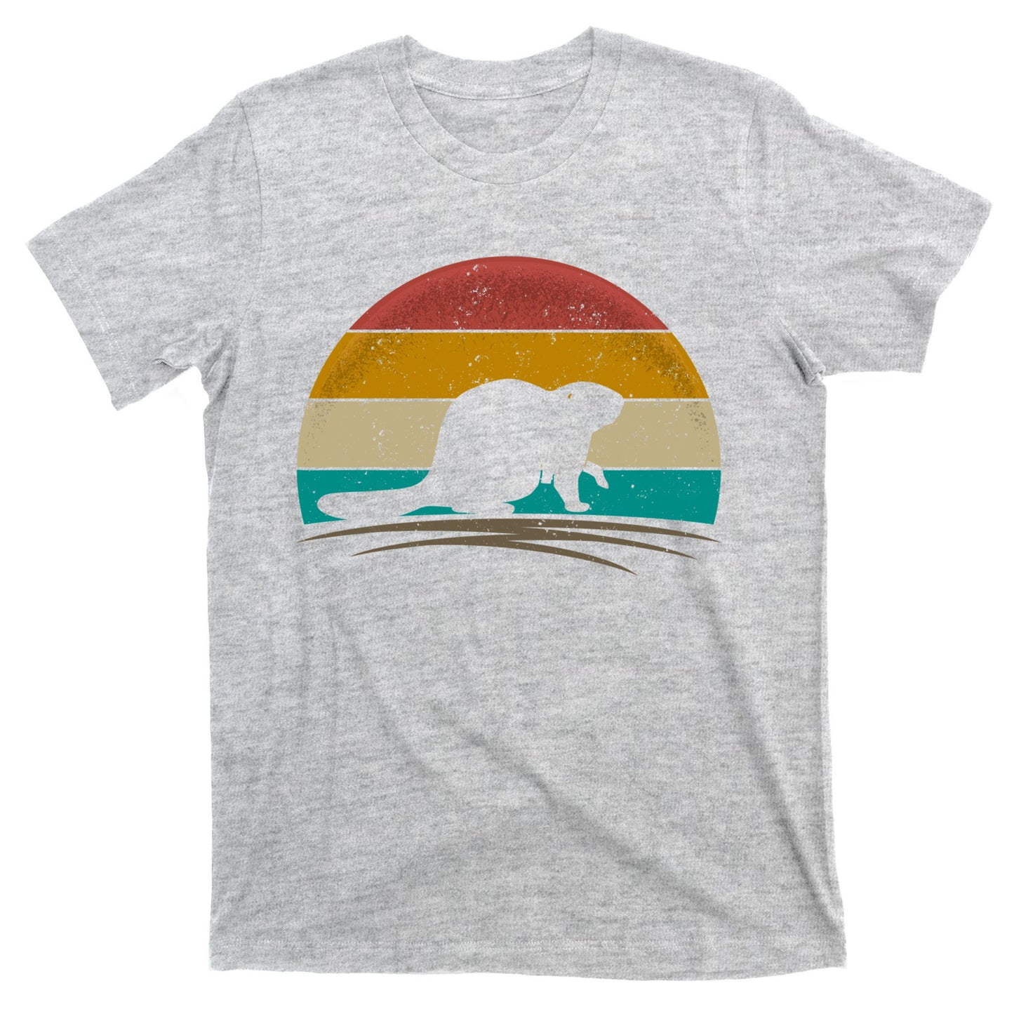 Beaver Retro Vintage Beaver Lover Gift T-Shirt