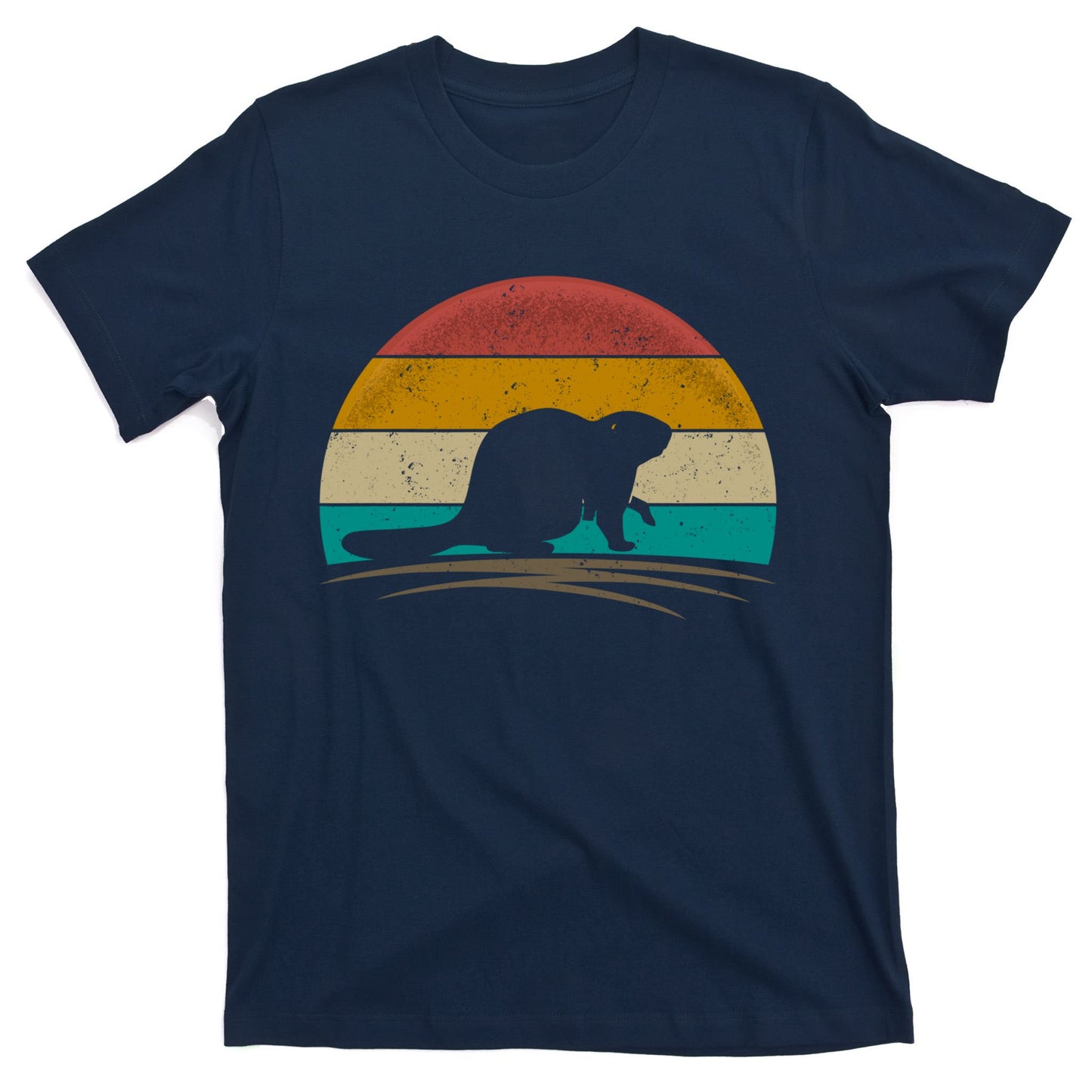 Beaver Retro Vintage Beaver Lover Gift T-Shirt