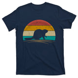 Beaver Retro Vintage Beaver Lover Gift T-Shirt