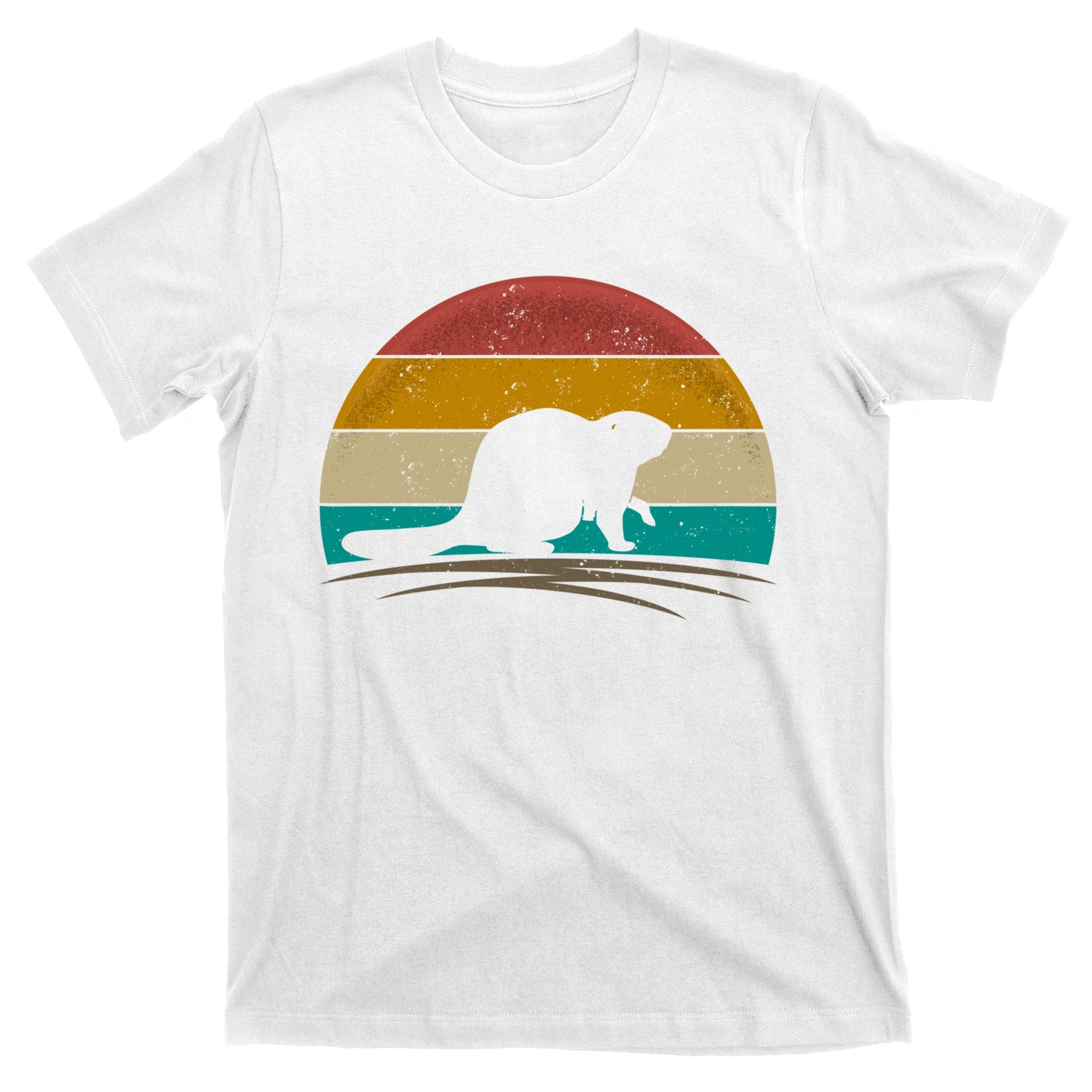 Beaver Retro Vintage Beaver Lover Gift T-Shirt