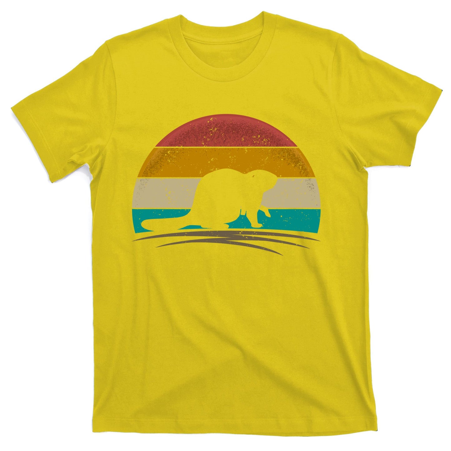 Beaver Retro Vintage Beaver Lover Gift T-Shirt