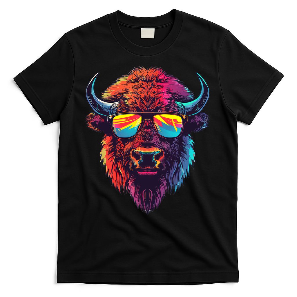 Bison Sunglasses T-Shirt