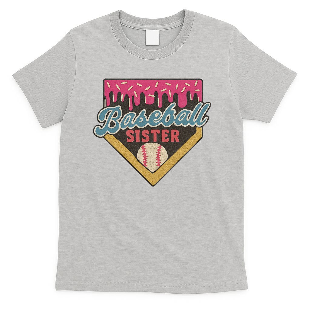 Baseball Sister Ice Cream Drip T-Shirt