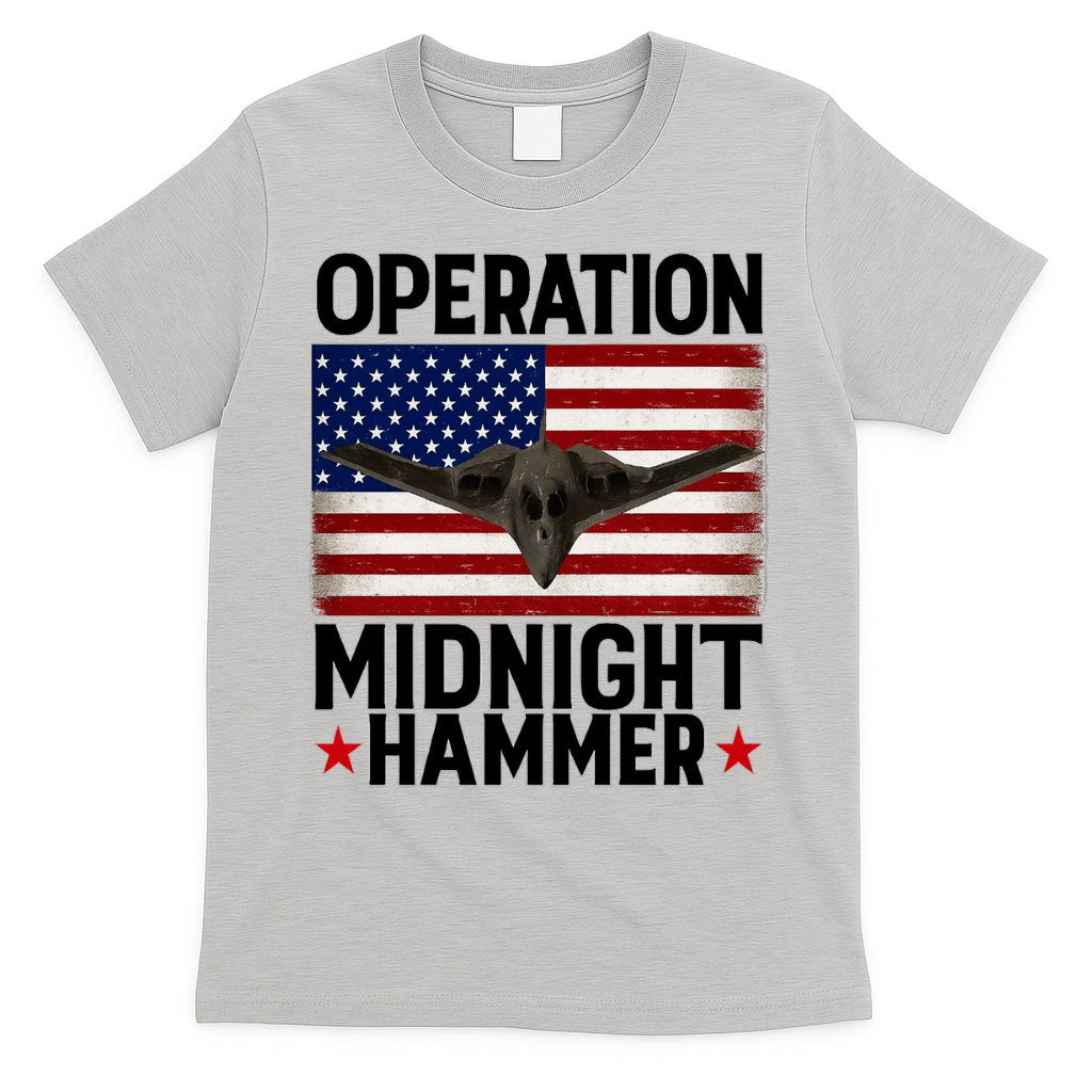 B-2 Stealth Jet Operation Midnight Hammer American Flag T-Shirt