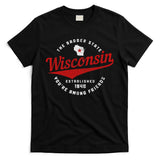 Badger State Map Pride Vintage Of Wisconsin T-Shirt