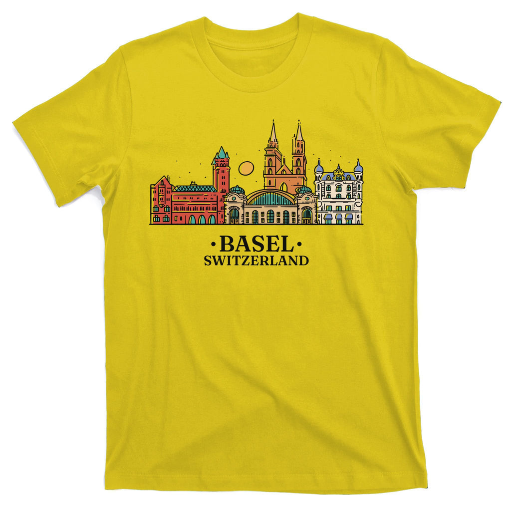 Basel Switzerland Skyline T-Shirt