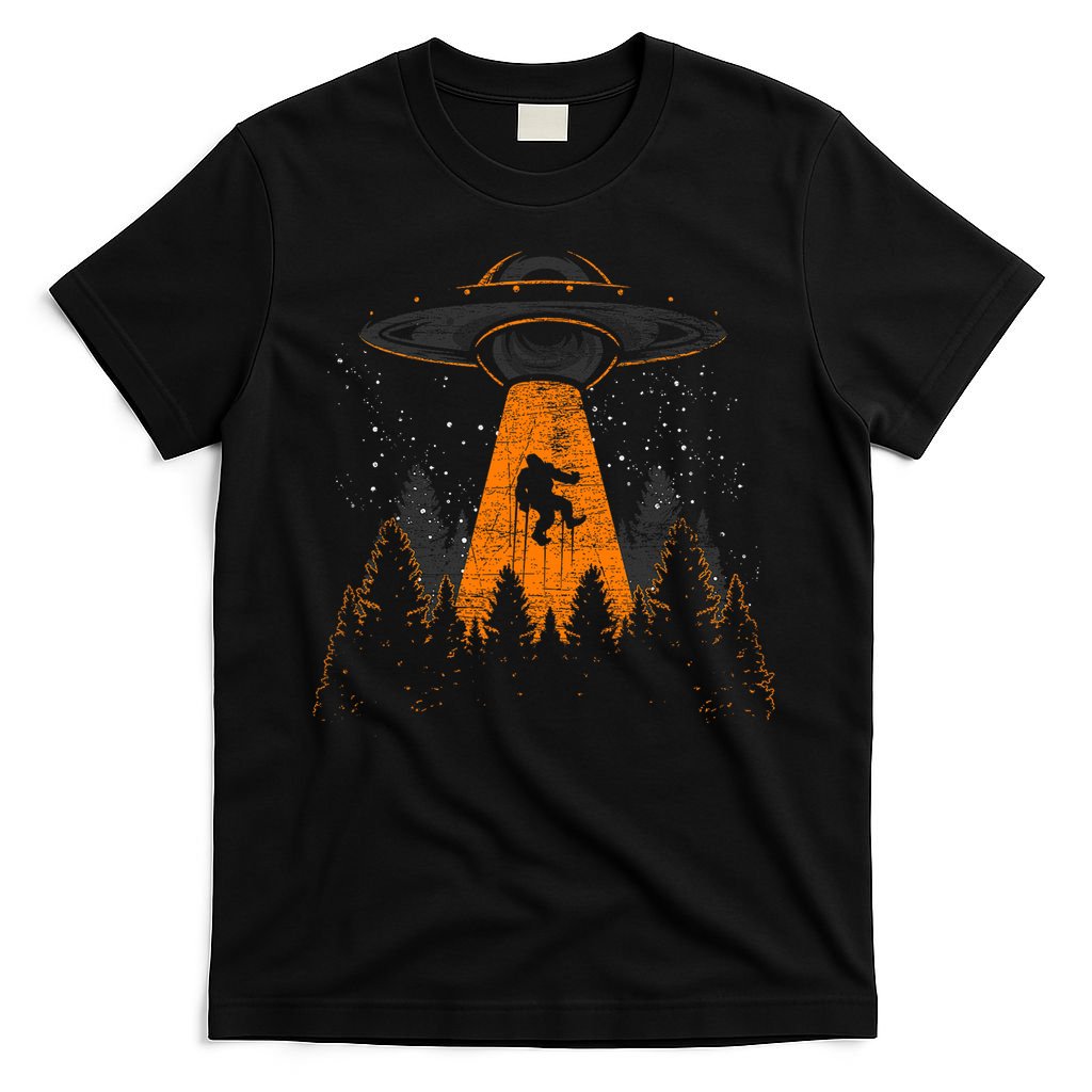 Bigfoot Sasquatch Ufo Alien Abduction Yeti Cryptid Bigfoot T-Shirt