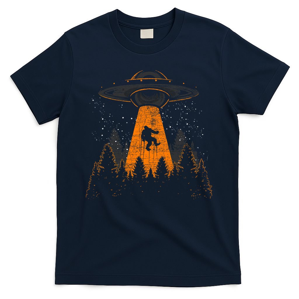 Bigfoot Sasquatch Ufo Alien Abduction Yeti Cryptid Bigfoot T-Shirt