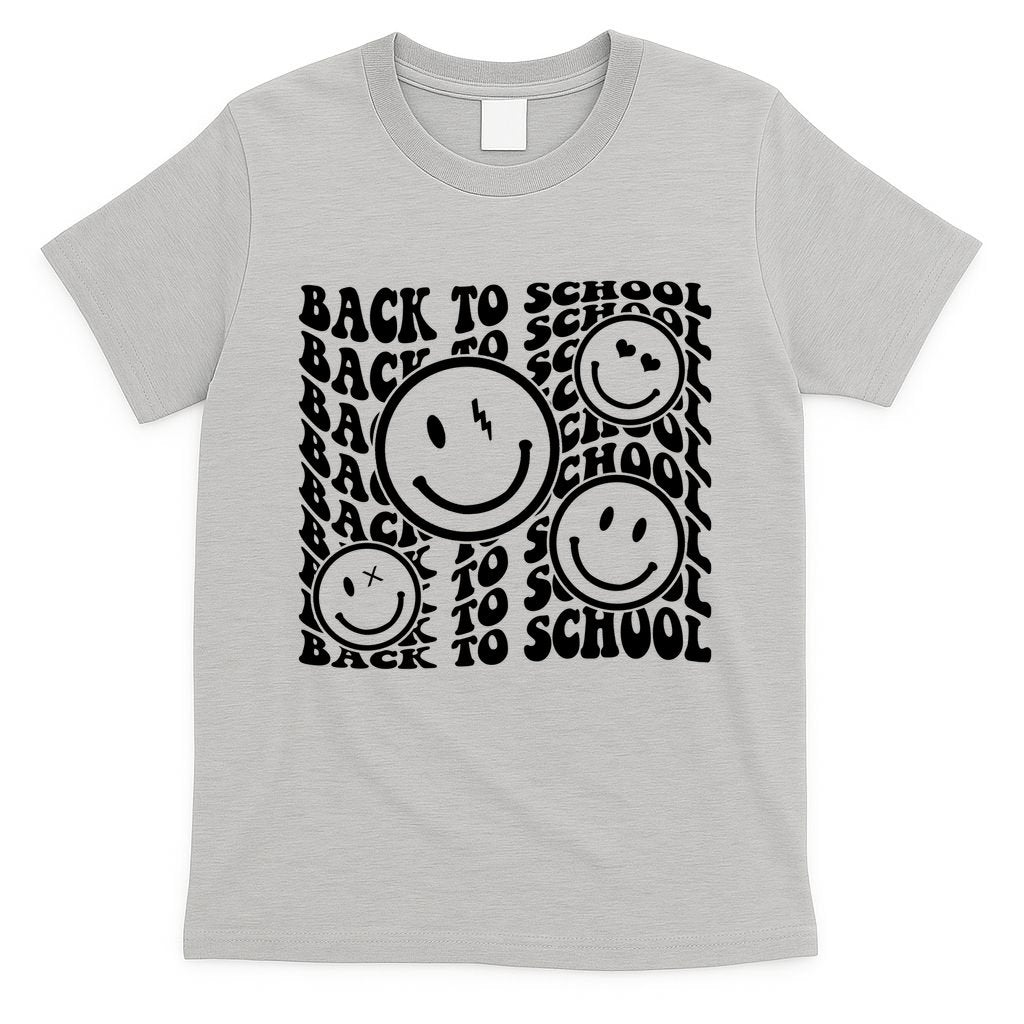Back To School Retro Smile Face T-Shirt