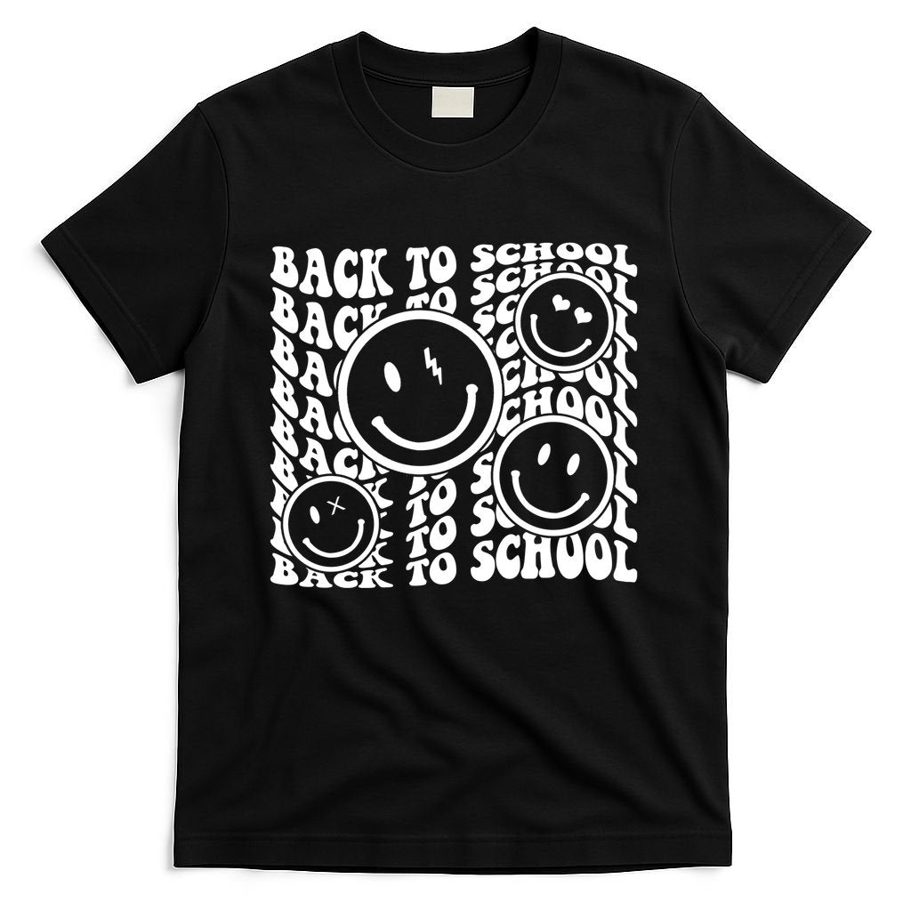 Back To School Retro Smile Face T-Shirt