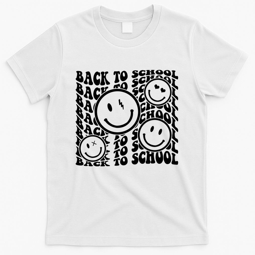 Back To School Retro Smile Face T-Shirt