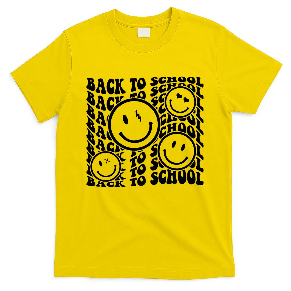Back To School Retro Smile Face T-Shirt