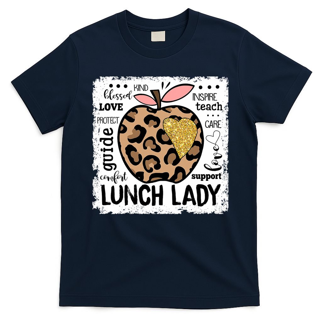 Back To School Teach Love Inspire Lunch Lady T-Shirt