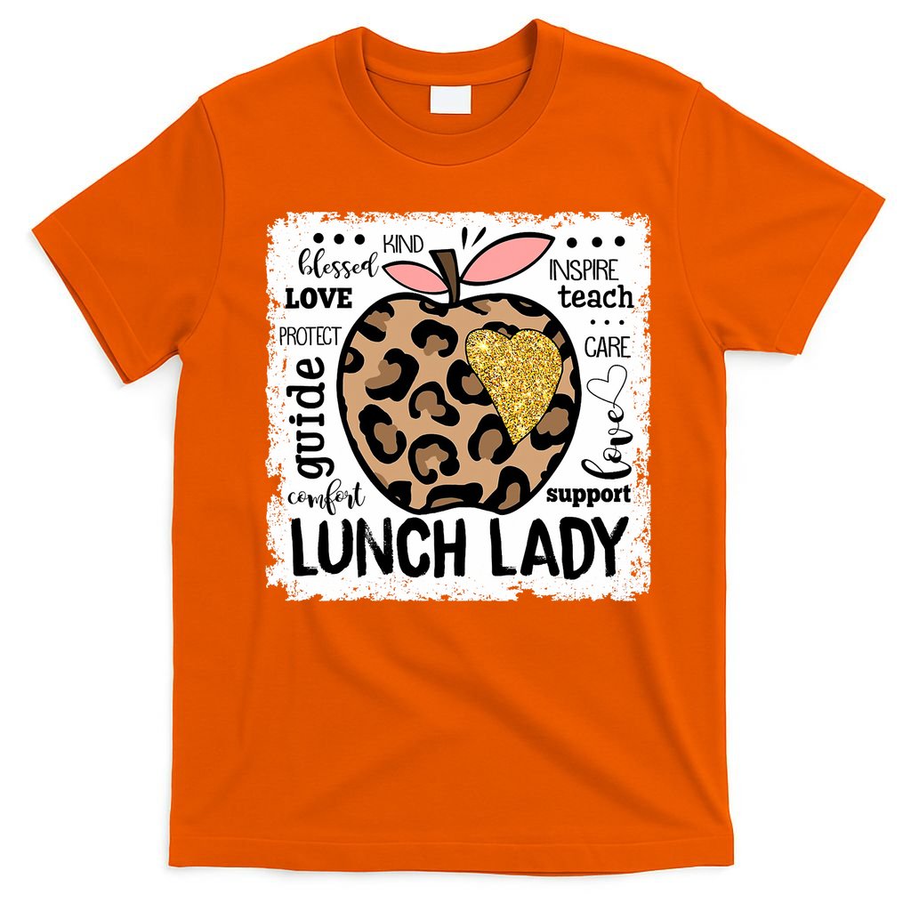 Back To School Teach Love Inspire Lunch Lady T-Shirt